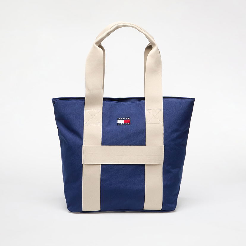 Tygpåse Tommy Hilfiger Tommy Jeans Retro Cool Tote Bag Blå | AM0AM13278 C67