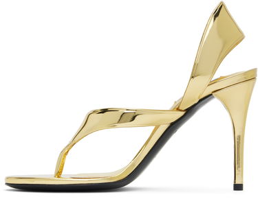 Tillbehör Alaïa ALAÏA Heeled Thong Sandals Metallisk | AA3S122CK298, 2