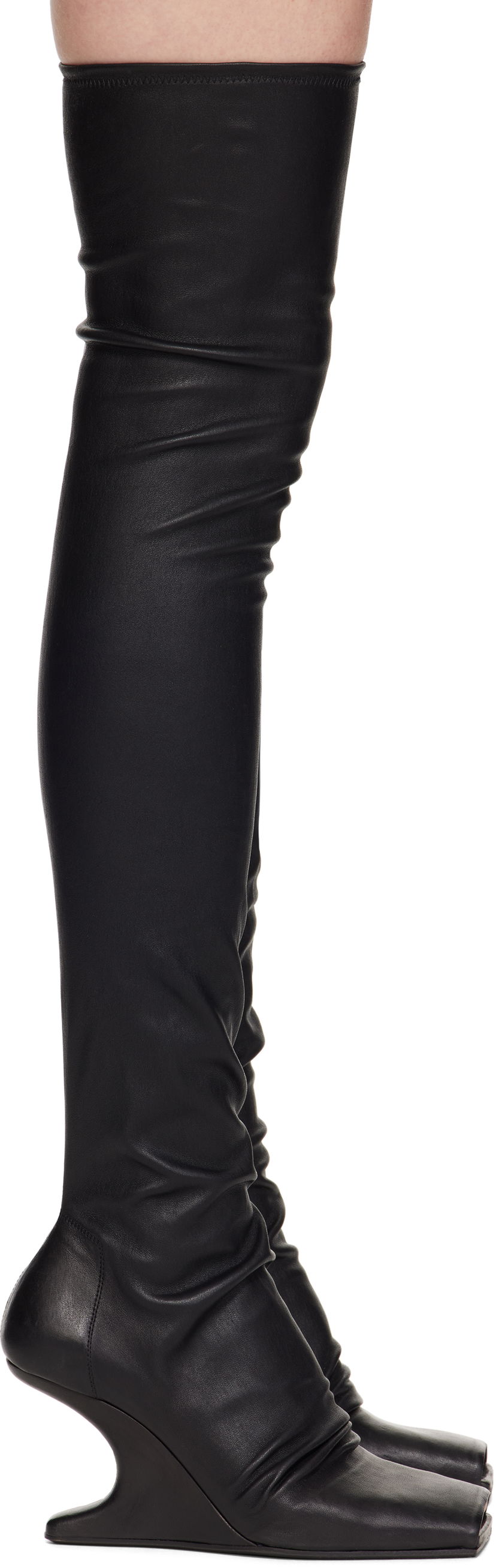 Strumpor Rick Owens Rick Owens Cantilever Tall Boots Svart | RP01E7801 LS