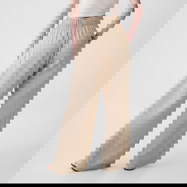 Byxor GAP Gauze Wide Leg Pants Bedrock Beige | 855967-01, 1