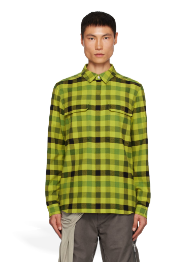 Skjorta Rick Owens Brushed Shirt Gul | RU02C7236 CP