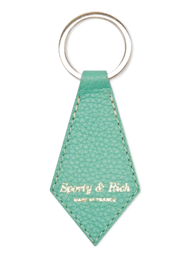 Nyckelringar Sporty & Rich Grained Leather Key Chain Grön | AC744VE