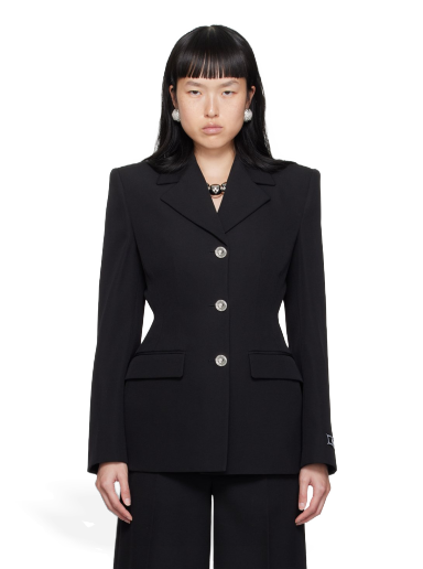 Jacka Versace Hourglass Blazer Svart | 1012080_1A06750