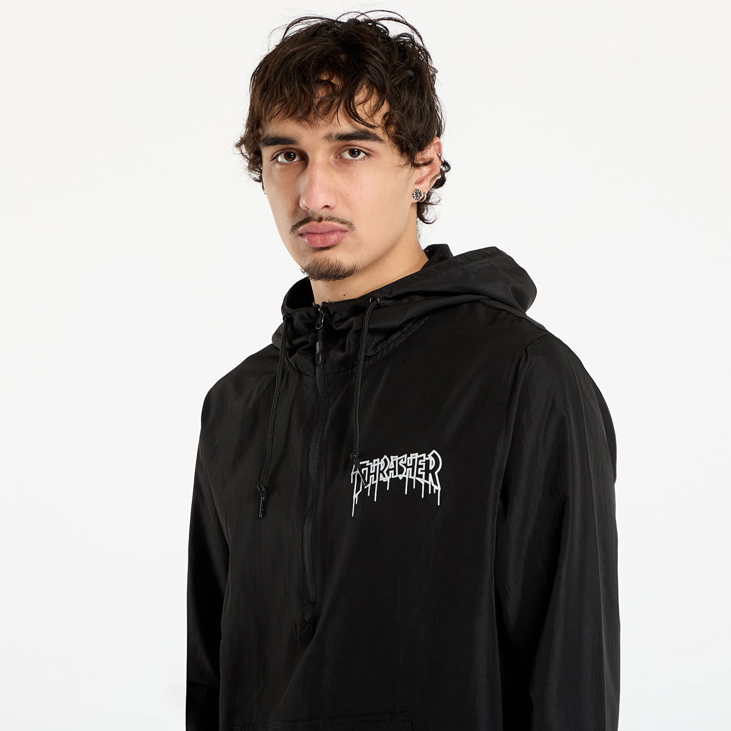 Vindjacka Thrasher One-liner Anorak Jacket Svart | 145781, 1
