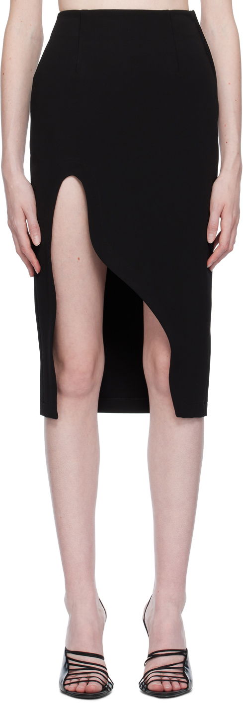 Kjol Off-White Off-White Vented Miniskirt Svart | OWCW001S23JER0011000