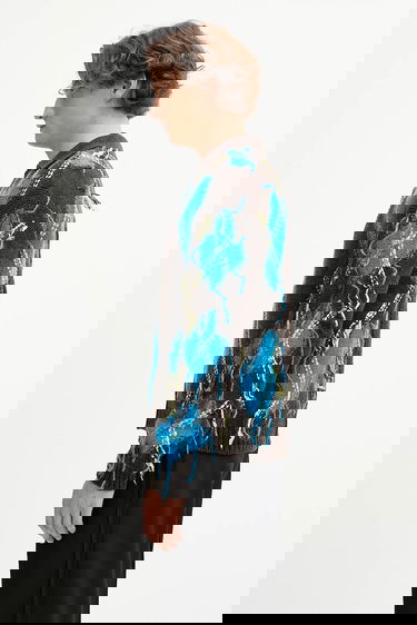 Sweater Andersson Bell Andersson Bell Argyle Fisherman Polo Sweater Brun | atb1346m, 1