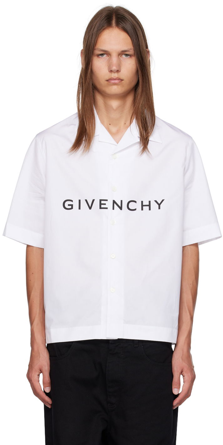 Skjorta Givenchy Boxy-Fit Shirt Vit | BM60T51YC8
