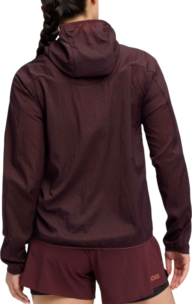 Vindjacka Hoka One One Skyflow Lightweight Hooded Full-Zip Jacket Bourgogne | 1141671-bkc, 1