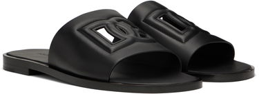 Sneakers och skor Dolce & Gabbana Black Logo Slides Svart | A80397AO602, 3