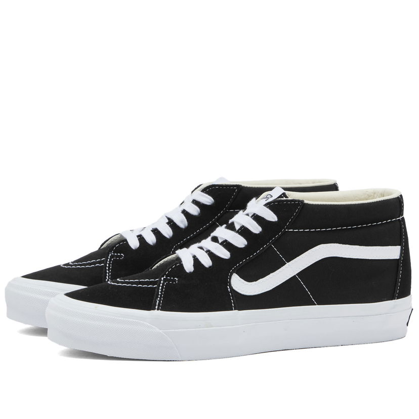 Skateboarding Vans Men's Sk8-Mid Reissue 83 Sneakers in Lx Black/White, Size UK 10 | END. Clothing Svart | VN000CQQBA2