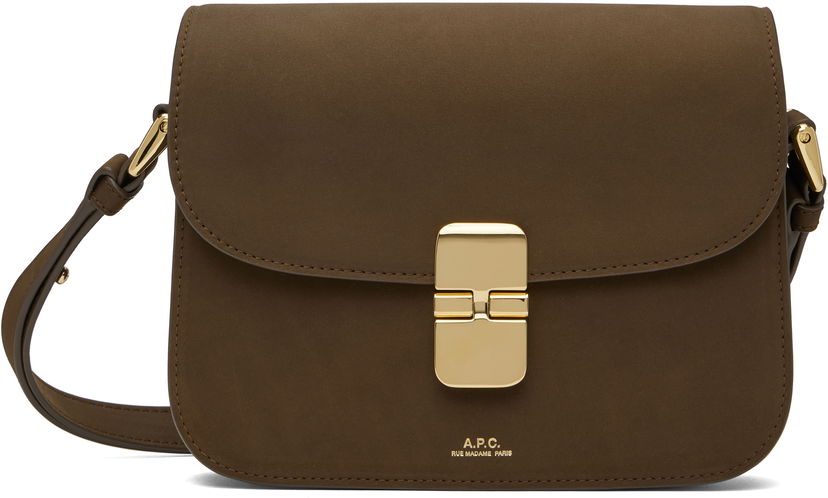 Axelväska A.P.C. A.P.C. Grace Small Shoulder Bag Brun | PXCAT-F61413