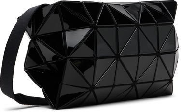 Axelväska BAO BAO ISSEY MIYAKE Glossy Triangular Panel Carton Shoulder Bag Svart | BB58AG422, 1