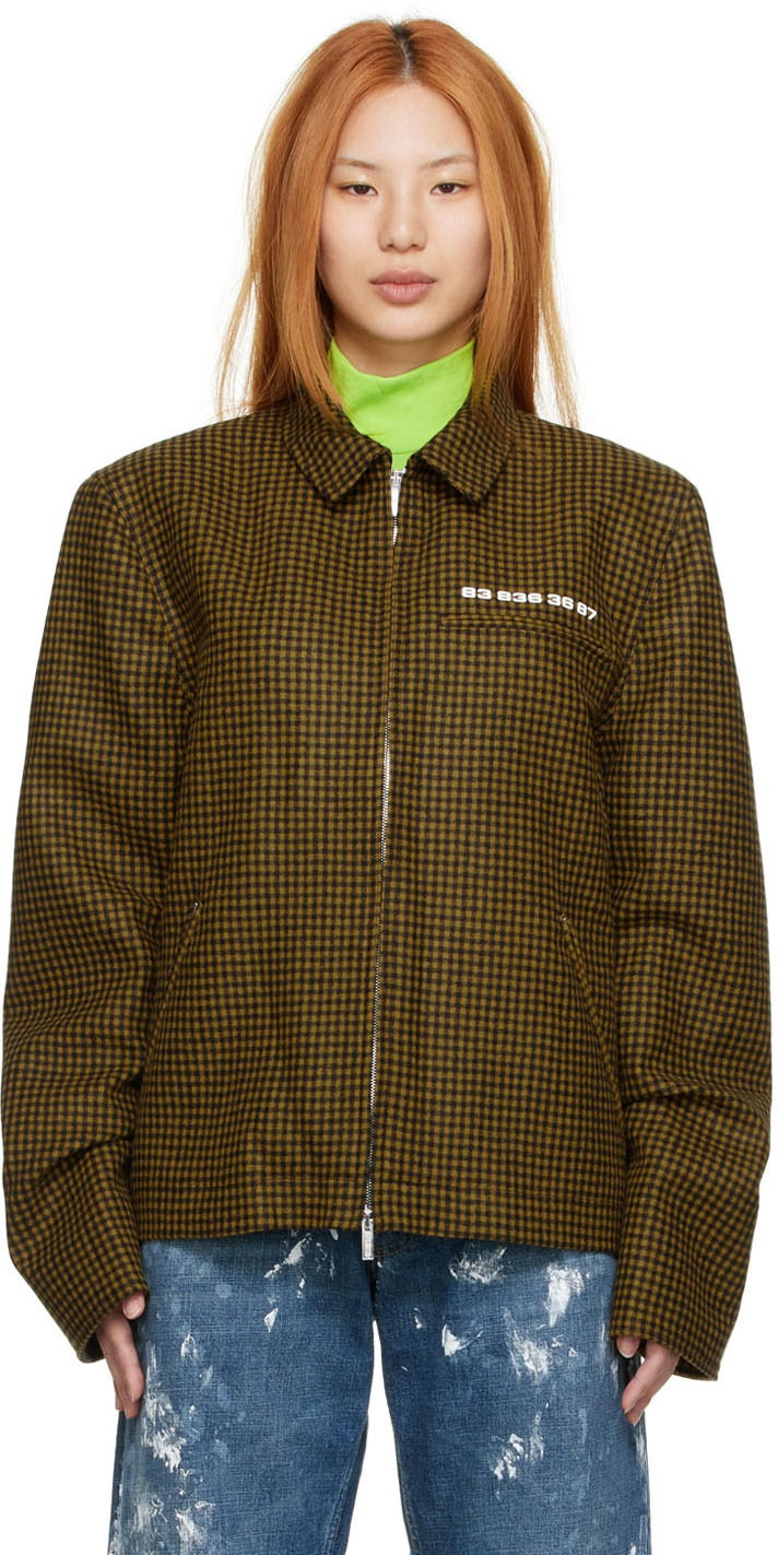 Jacka VETEMENTS Wool Zip-Up Jacket Brun | VL12JA100Y