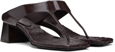 Skovård Bottega Veneta Bottega Veneta Marella Thong Heeled Sandals Bourgogne | 807023 V3H90, 3