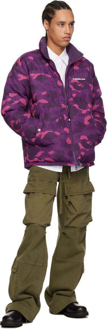 Pufferjacka BAPE Camo Reversible Down Jacket Purpur | 001DNK801007M, 3