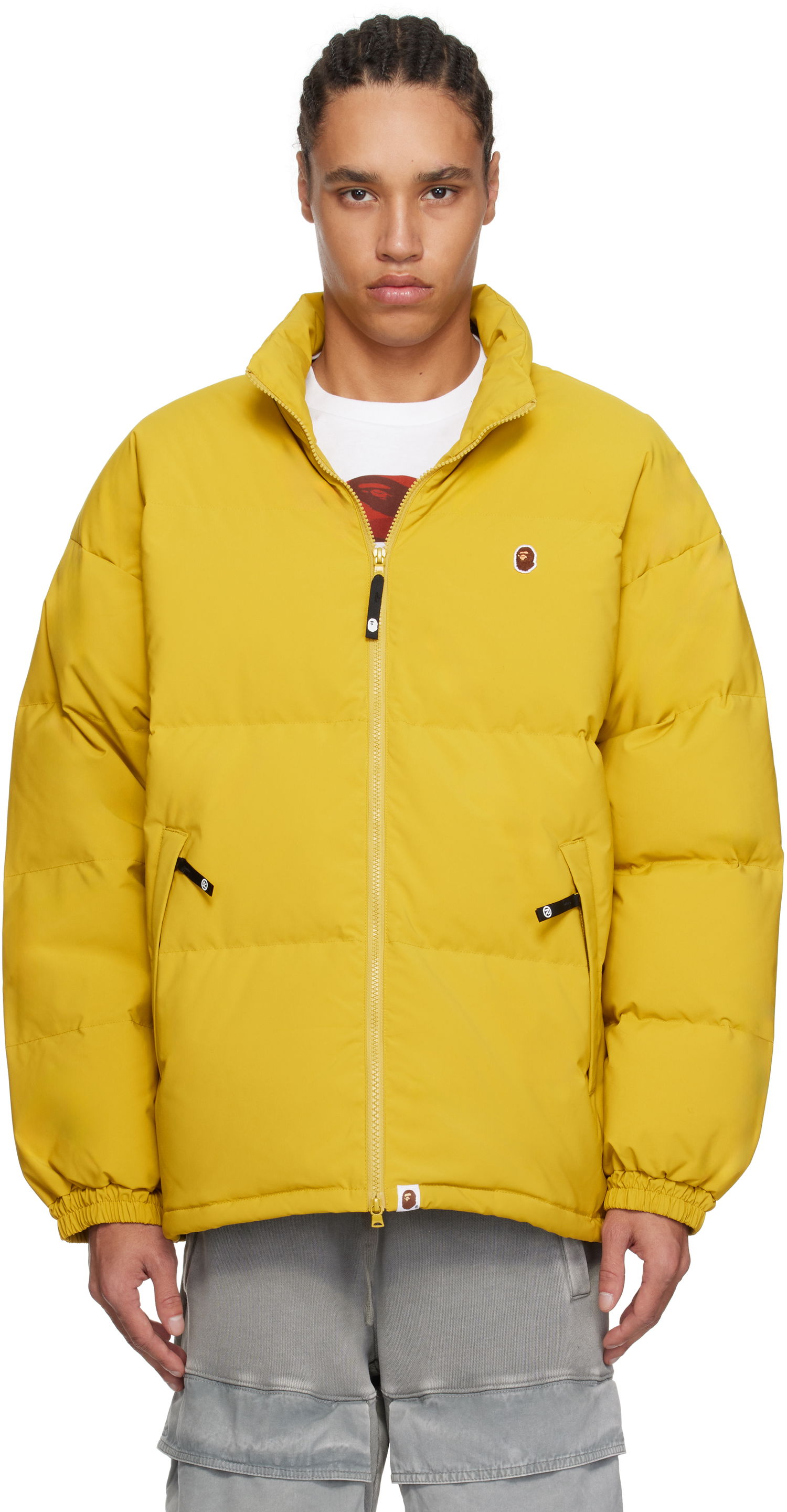 Pufferjacka BAPE One Point Down Jacket Gul | 001DNK701005M, 0