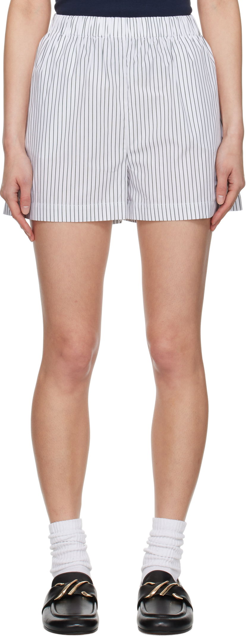 Shorts Sporty & Rich Sporty & Rich 'SRC' Poplin Shorts Vit | SH012606302ST71