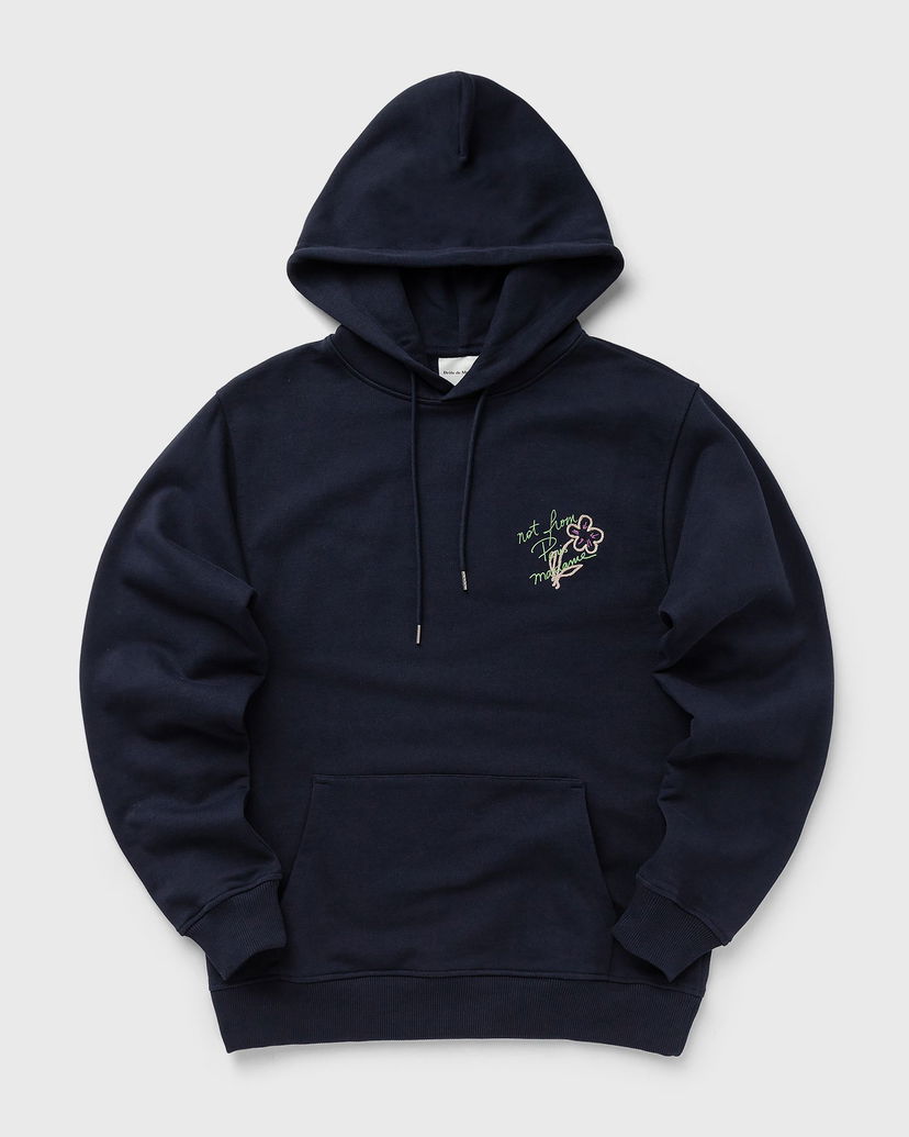 Sweatshirt Drôle de Monsieur Drôle de Monsieur Slogan Esquisse Hoodie XXL Mörkblå | G-HO150-CO127-NY