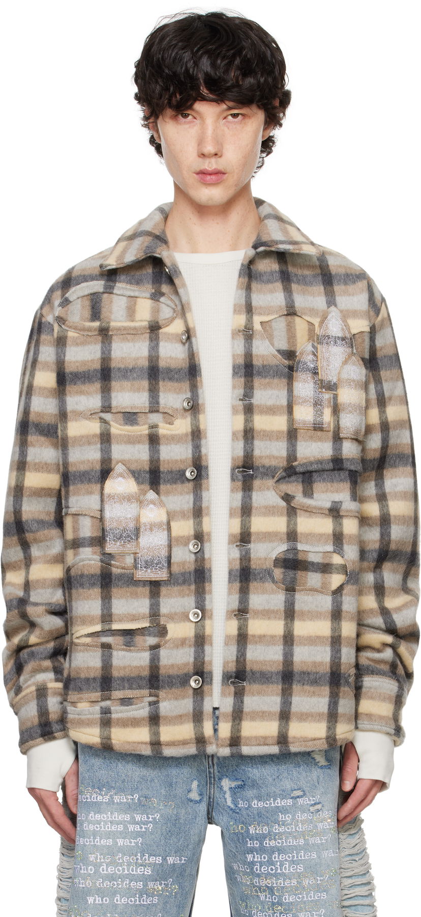 Skjorta Who Decides War Flannel Jacket Flerfärgad | 1110210022FW24