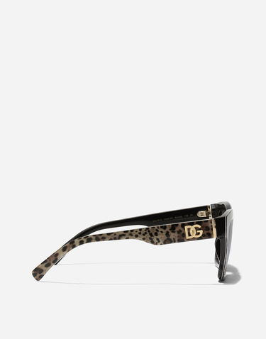 Solglasögon Dolce & Gabbana New Arrivals Crossed Leopard Print Acetate Sunglasses Flerfärgad | VG4512VP3879V000, 2