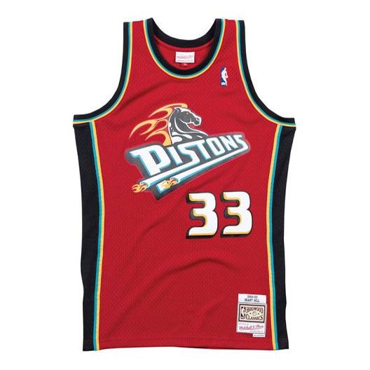 Jersey Mitchell & Ness Mitchell & Ness NBA Swingman Jersey Pistons Grant Hill Röd | SMJYAC18057-DPISCAR99GHI