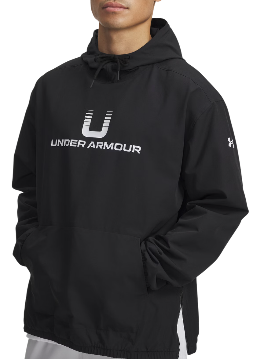 Sweatshirt Under Armour Unstoppable Woven Hoodie Svart | 6003864-001