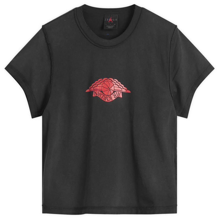 Crop top Jordan Flight Graphic Crop T-Shirt Svart | IH2484-010