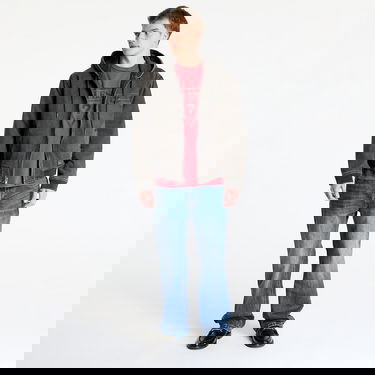 Sweatshirt GUESS Guess Originals Sanded Denim Hoodie Jacket Grå | M5RG85D4Y50-GWSB, 5