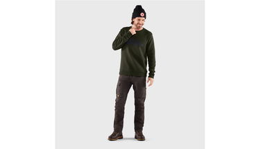 Sweatshirt FJÄLLRÄVEN Logo Svart | F84142-662, 5