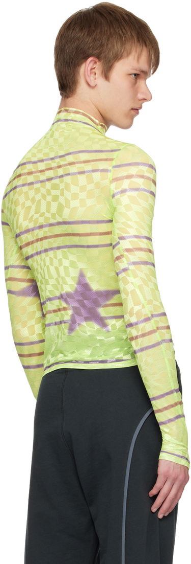 T-shirt Collina Strada Collina Strada Checkered Turtleneck Top Grön | XX3221, 2