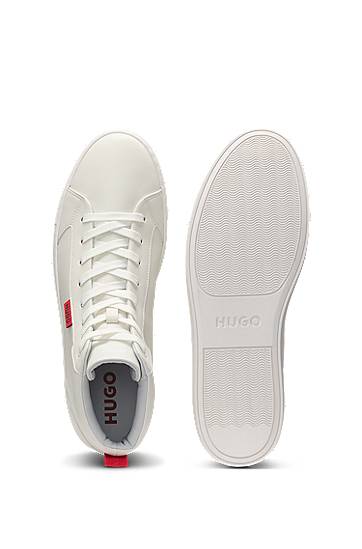 Kläder BOSS High-top Faux Leather Vit | 50537334, 1