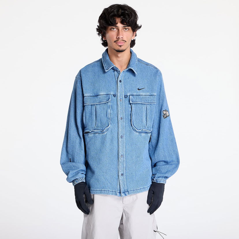 Skjorta Nike Shirt Button-Down Top Blå | FZ3260-486