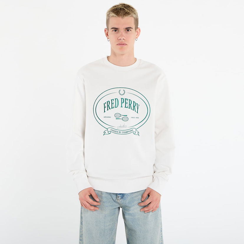 Sweatshirt Fred Perry Fred Perry Chosen By Champions Sweatshirt Vit | M1605 129
