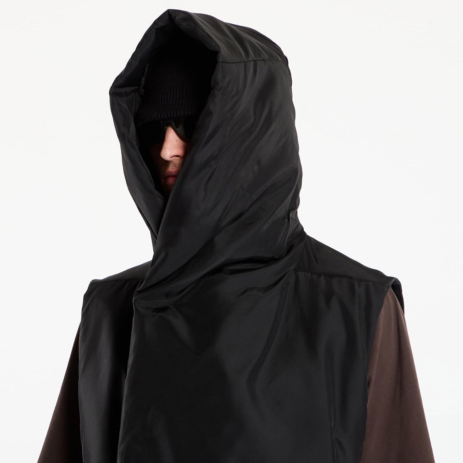 Rockar Rick Owens Rick Owens DRKSHDW Hooded Liner Svart | DU02E7972 NCV 09, 1
