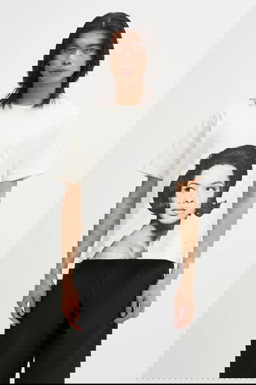 T-shirt Wales Bonner Wales Bonner Selah Oversized T-Shirt Vit | UA25JE29.JE01.100, 0