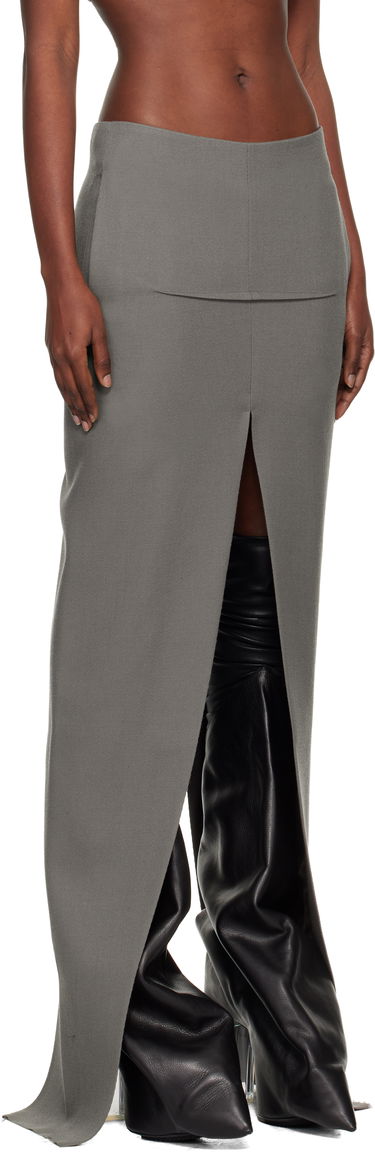 Kjol Rick Owens Concordians Sliced Maxi Skirt Grå | RO02E4387 WD, 1
