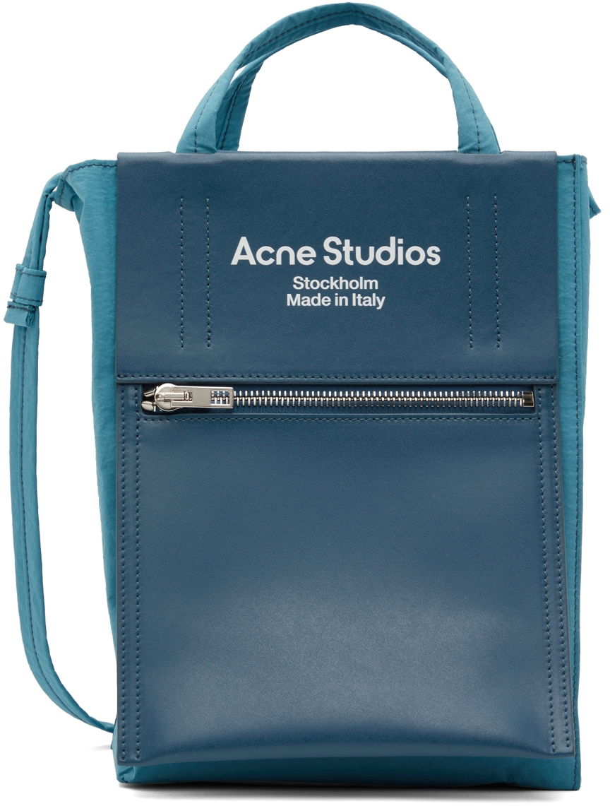 Tygpåse Acne Studios Papery Nylon Tote Bag Blå | C10145-, 0