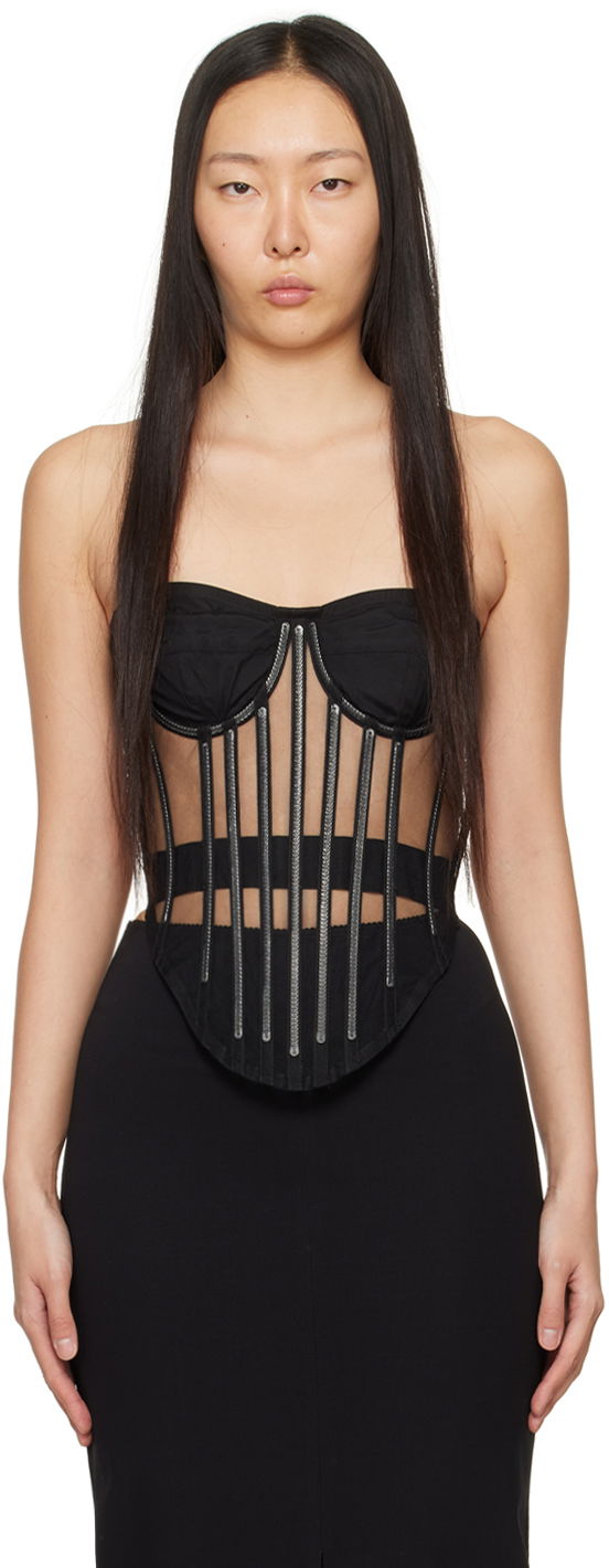 Linne Dolce & Gabbana Kim Kardashian x Corset Svart | F777LT FLMFB