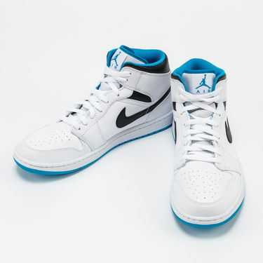 Sneakers och skor Jordan Air Jordan 1 Mid "Laser Blue" Vit | 554724-141, 2