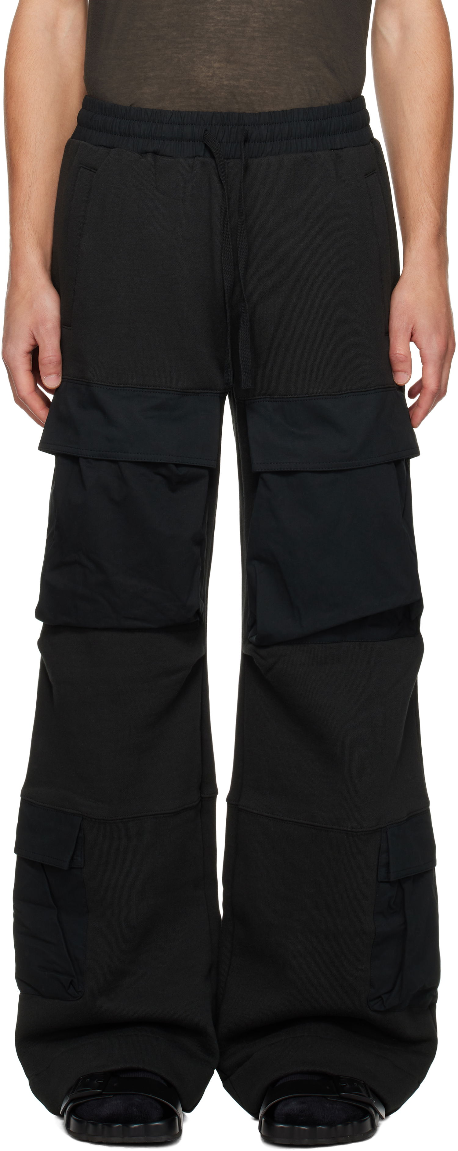 Cargo byxor Entire Studios Utility Cargo Pants Svart | ES2341SO, 0