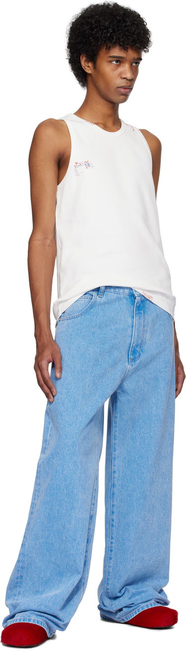 Jeans Marni Marni Organic Wide-Leg Jeans Blå | PUJU0103A0 USCW91, 3