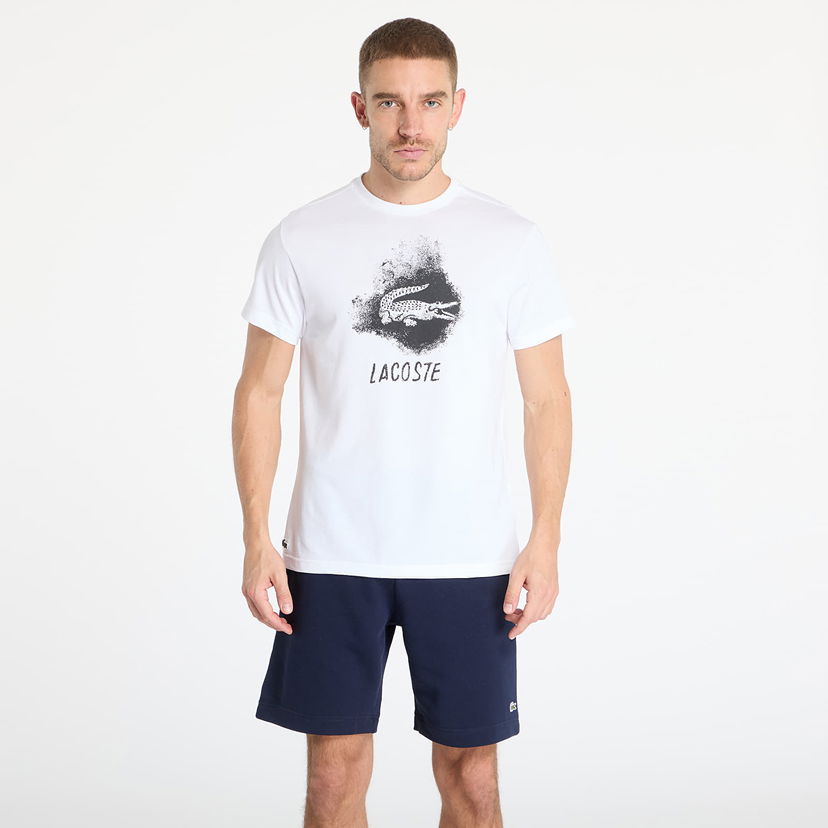 T-shirt Lacoste LACOSTE Men's Technical T-Shirt Vit | TH8917 001