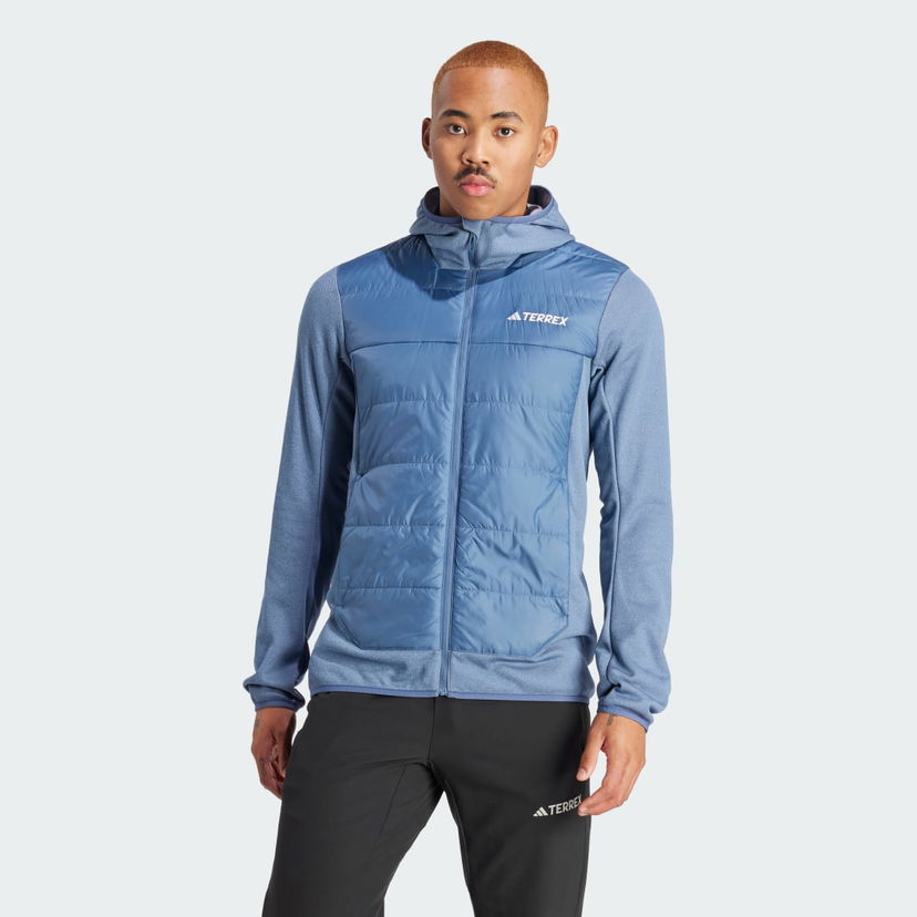 Jacka adidas Performance Terrex Multi Hybrid Insulated Hooded Jacket Blå | IS4203