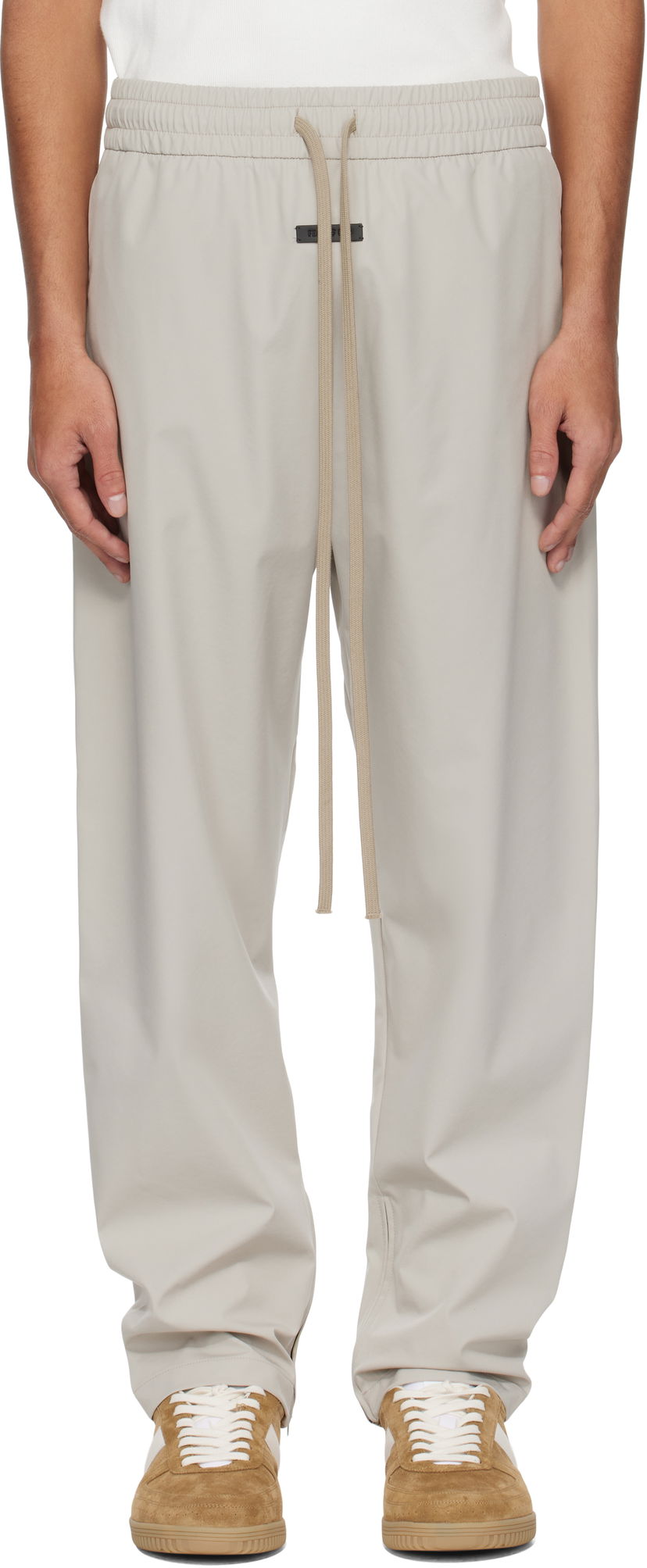 Träningsbyxor Fear of God Fear of God Nylon Track Pants Grå | FGE240-404PON