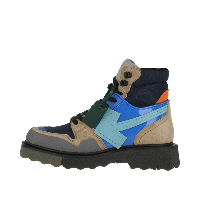 Sneakers och skor Off-White Hiking Sponge Sneakerboot Turquoise Turkos | IA228F22 LEA00 14363 40090
