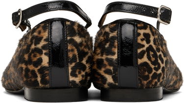 Sneakers och skor A.P.C. A.P.C. Katie Leopard Print Calf Hair Ballerina Flats Brun | PXBUM-F53309, 1