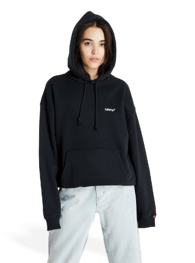 Sweatshirt Levi's Red Tab Sweats Hoodie Svart | A0747-0006