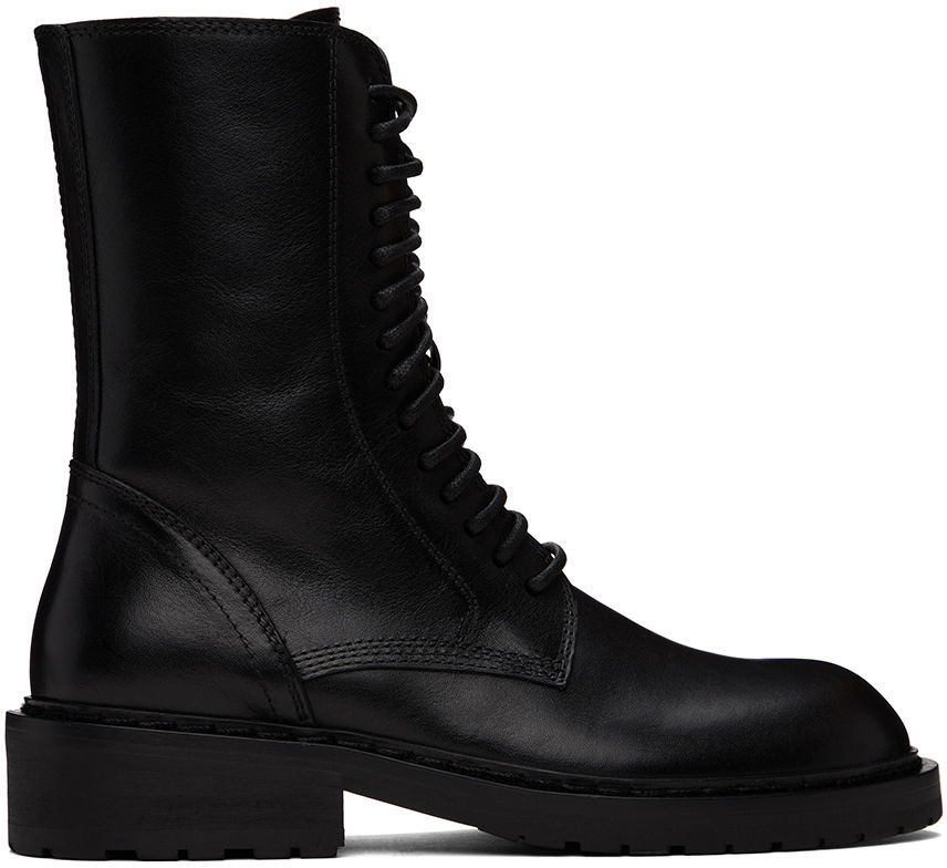 Kläder Ann Demeulemeester Ann Demeulemeester Danny Lace-Up Boots Svart | 2201-W-C01-380-099, 0