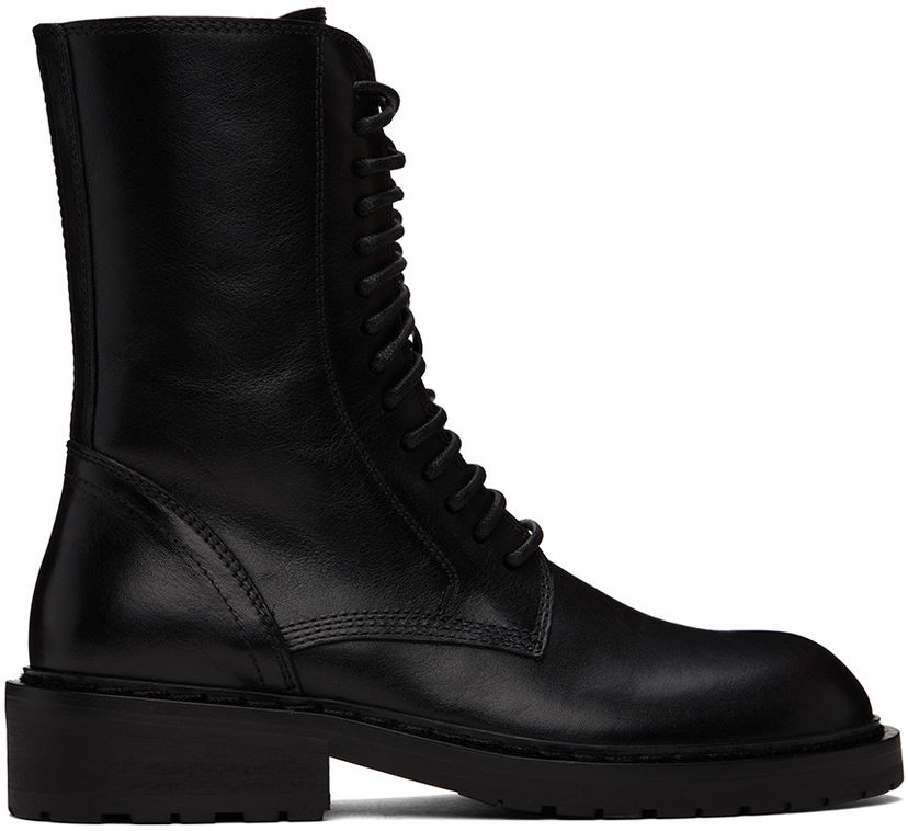 Kläder Ann Demeulemeester Ann Demeulemeester Danny Lace-Up Boots Svart | 2201-W-C01-380-099