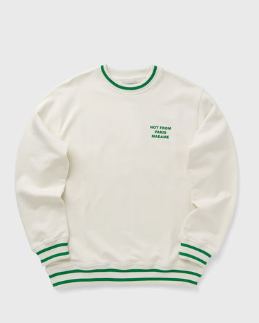 Sweater Drôle de Monsieur Drole de Monsieur Le Sport Slogan Sweatshirt Vit | F-SW140-CO127-CM, 0